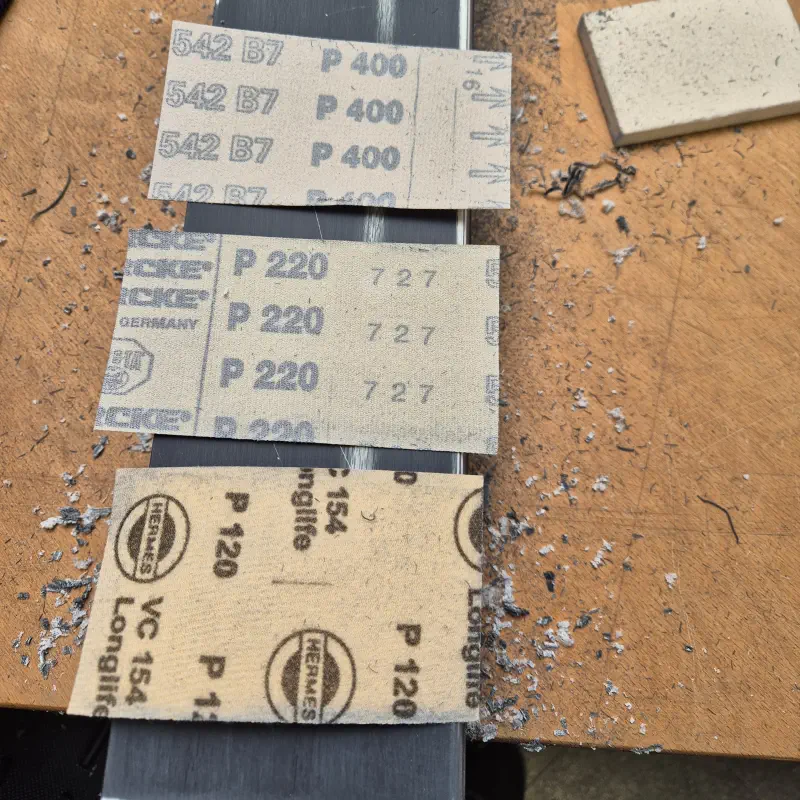 Profile surface after removing the old film